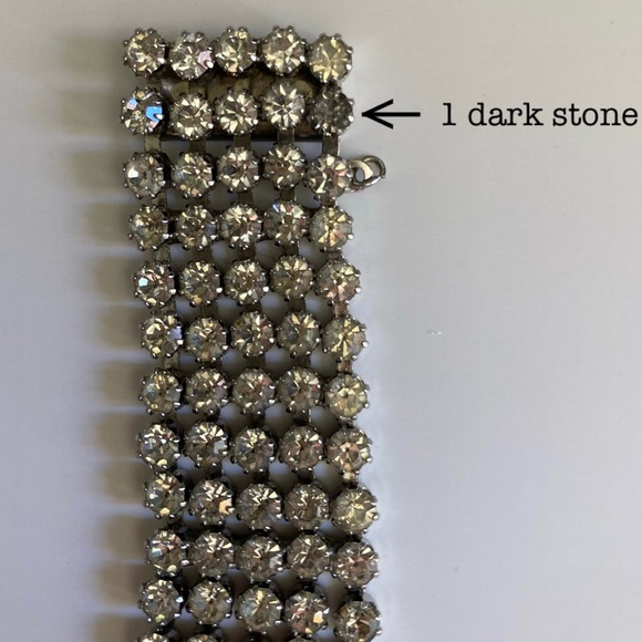Vintage Estate Rhinestone Bracelet - Picture 8 of 16